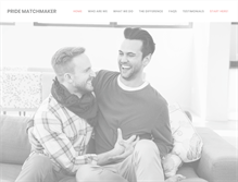 Tablet Screenshot of pridematchmaker.com